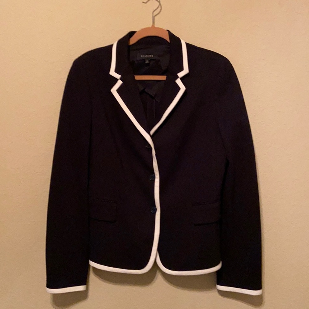 Talbots black and white jacket